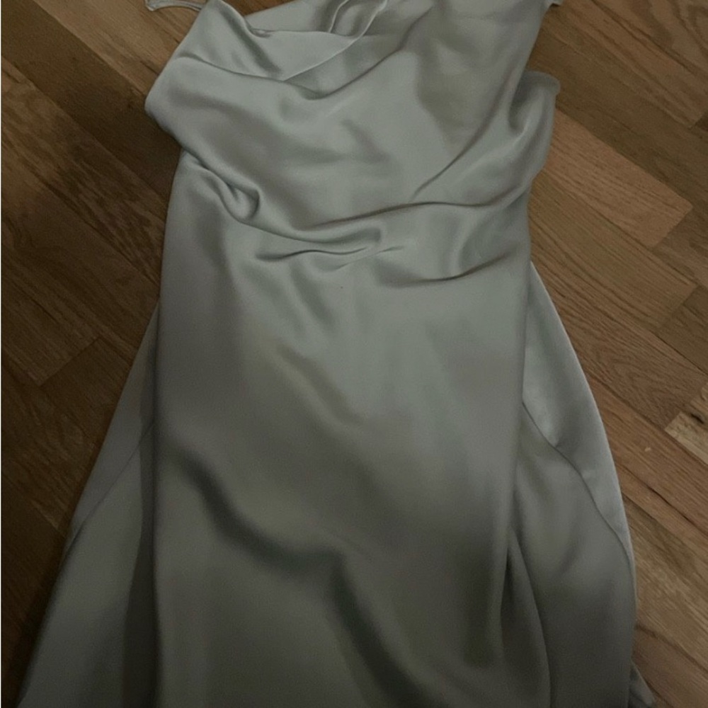 green urban outfitters silk dress